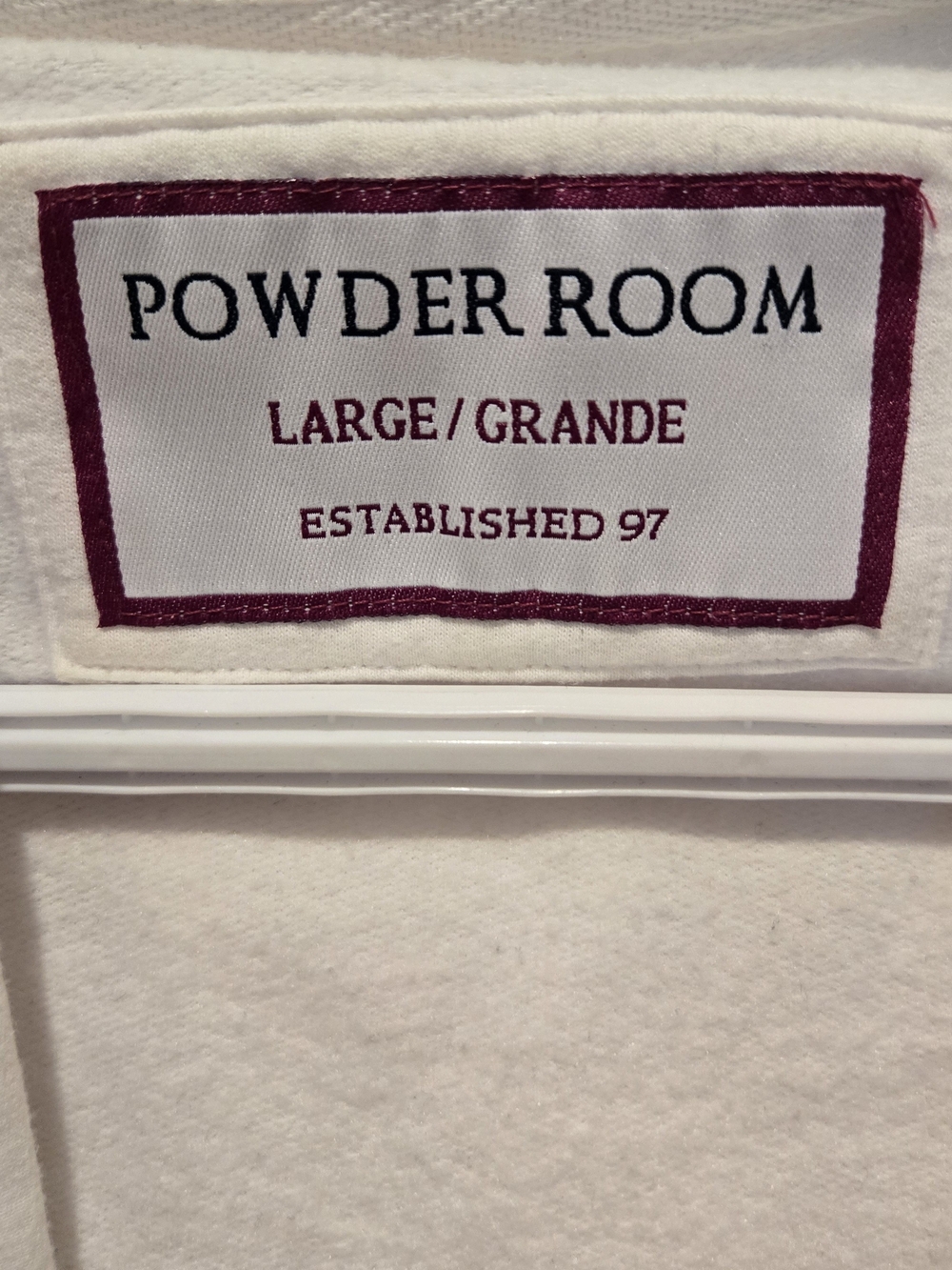 Powder Room Open V-neck Hoodie